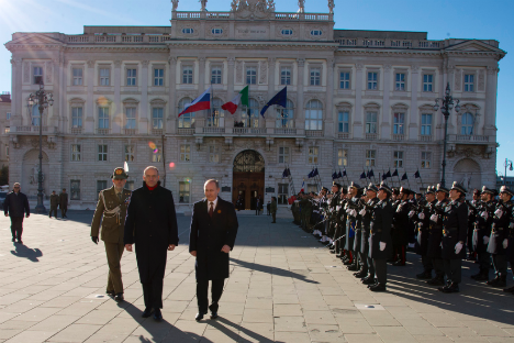 Enrico Letta e Vladimir Putin al vertice di Trieste (Foto:&nbsp;www.flickr.com)